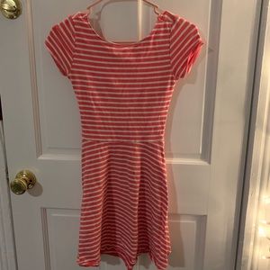 Abercrombie and Fitch Pink and White striped dress